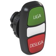 Botão Duplo Lg/Dl Faceado Csw2-Bdfi21Ld Wh  Vd/Vm (12914943)