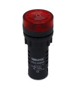 Buzzer e Sinalizador Sonoro AD22-220 220Vca 72dB Furação Ø22mm Sibratec