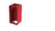 Caixa PVC 2x4 Vermelha Hidrossol s/ Tampa