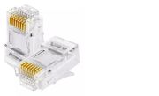 Conector Rj45 Cat6 Macho Pacote Com 100 Unidades