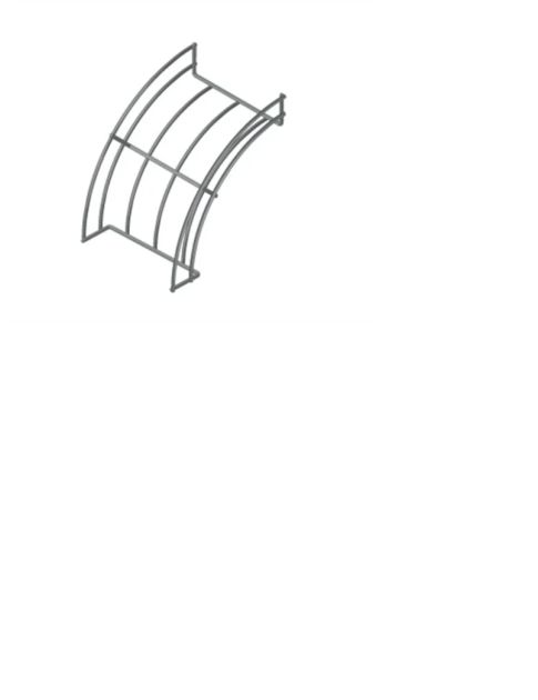 Curva Vertical Externa 90º 100 x 50 p/ Eletrocalha Aramada 