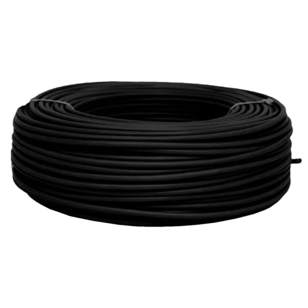 Fio Cabo Flexível 4,0mm² BWF 750V 70°C Preto Sil / Rcm 100 Metros 