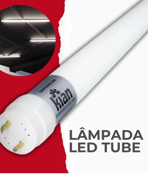 Lâmpada Led Tubular 18W 120cm 6500k G13 Bivolt