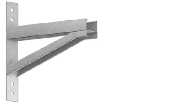 Mão Francesa Reforçada 600mm em chapa de aço galvanizado