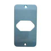 Placa PVC Hidrossol Cinza p/ Tomada Hexagonal  