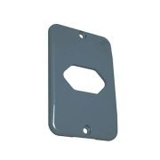 Placa PVC Hidrossol Cinza p/ Tomada Hexagonal  