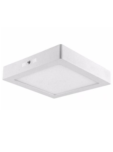 Plafon Painel Led 12w 6500k Branco Quadrado Sobrepor