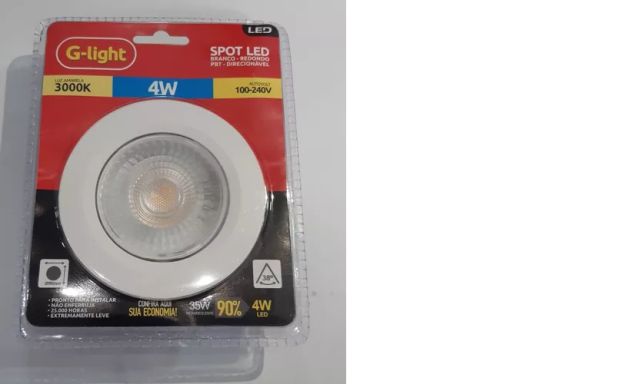 Spot Led 4w Redondo 3000k Embutir G-Light