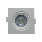 Spot Led 5w 3000k Branco Quente Quadrado Embutir 