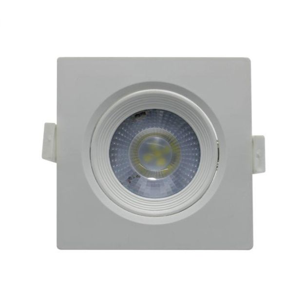 Spot Led 5w 6000k Branco Frio Quadrado Embutir 