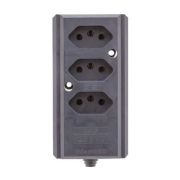 TOMARA EM BARRA TRIPLA 10A/20A CZ BIAMP (066507) 