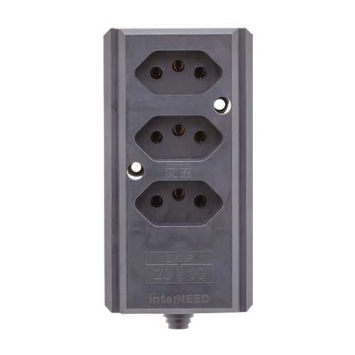 TOMARA EM BARRA TRIPLA 10A/20A CZ BIAMP (066507) 